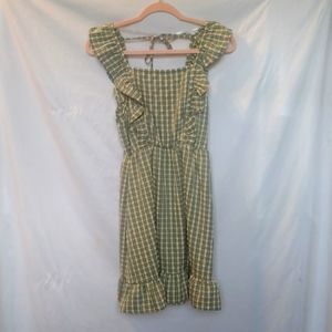 Target Plaid Green Dress Small